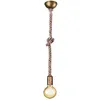 Image de Trio Lighting - Corde À Noeuds De Suspension Et Métal En Laiton Antique 310100104