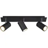 Image de Trio Lighting - Plafonnier/applique Led 3 Lampes Culot Gu10 Noir - Trio - Marley Iii