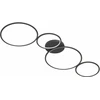 Image de Trio Rondo LED plafonnier 37W dimmable noir mat blanc chaud