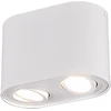 Image de Spot COOKIE blanc 2xGU10x35W en métal, dimensions : 12,5 x 17,8 x 9,6 cm, IP20, Trio