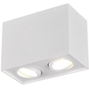 Image de Spot BISCUIT blanc 2xGU10x35W en métal, dimensions : 12,5 x 17,8 x 9,6 cm, IP20, Trio