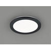 Image de Petit plafonnier LED CAMILLUS lampe de salle de bain plate ronde Ø26cm noir IP44