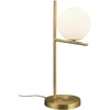 Image de Trio Leuchten - Art Deco Art Deco lampe de table or I laiton avec verre opalin - Flore I salon I chambre à coucher - acier long I rond - LED approprié E14