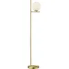 Image de Lampadaire Design, Lampadaire Design Globe Et Métal Pure Or En Metal, Trio