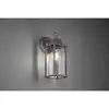 Image de Olona Applique Murale D'Extérieur En Fonte D'Aluminium Anthracite Peinte Avec Un Diffuseur En Verre Transparent Ip44 H.30cm 201960142