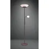 Image de Reality Leuchten - Lampadaire Avec Spot De Lecture Gerry Ruggine Verre Blanc Ø34 Cm Trio Lighting