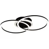 Image de Plafonnier LED VENIDA 25 W, 3000 K, 2600 lm, métal noir et blanc, dimensions : 7,5 x 50 x 30 cm, IP20, RL