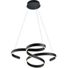 Image de Lampe LED suspendue incurvée pour grande table à manger Lampe de salon au-dessus d'une table basse