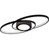 Image de Plafonnier Design Led Anthracite Interrupteur Variateur Salon Anneau Lampe Design Reality R62991142