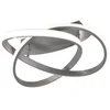 Image de Plafonnier LED avec switch dimmer COURSE métal nickel mat Ø 45cm, hauteur 18cm