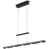 Image de Suspension LED - noir mat - métal - 7 flammes - 100 x 160 cm - hauteur réglable
