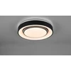 Image de Plafonnier LED rond MONA noir et blanc 20 W, nuances de blanc, 2400 lm, métal, dimensions : 7,5 x 38 x 38 cm, IP20, RL