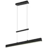 Image de Lustre LED PAROS noir 32 W, blanc chaud 3750 lm, métal, dimensions : 150 x 90 x 11 cm, IP20, RL