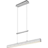 Image de Lustre LED PAROS argenté 32 W, blanc chaud 3750 lm, métal, dimensions : 150 x 90 x 11 cm, IP20, RL
