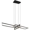 Image de Grande suspension LED murale avec switch dimmer 110 x 40cm en noir mat