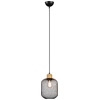Image de Suspension 1 flamme métal Abat-jour grille noir Ø 18cm - R30561032