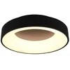 Image de TRIO Trio Girona -LED-plafondi, 45 cm, musta, 3100 lm, 3000 K, switch dimmer