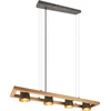 Image de Lustre en bois BELL nickel antique Trio 301900467