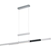 Image de Lustre LED TRAJAN gris-blanc 45 W, nuances de blanc, 5 300 lm, métal, dimensions : 150 x 150,5 x 6 cm, IP20, Trio