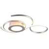 Image de Plafonnier LED JIVE 36 W, de 2 700 à 6 000 K, 4 300 lm, métal blanc argenté, dimensions : 7,6 x 50 x 45,5 cm, IP20, Trio