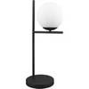 Image de Lampe de table PURE noire 1xE14x28W en métal, dimensions : 52x18x18 cm, IP20, Trio