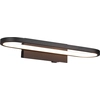 Image de Trio LED Applique de salle de bain GIANNI Noir 40cm