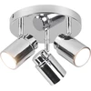 Image de Spot ANGELO chromé blanc 3xGU10x5W en métal, dimensions : 15,5 x 20 x 20 cm, IP44, Trio