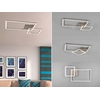 Image de Plafonnier LED PADELLA 25 W, 4 000 K, 3 000 lm, métal argenté, dimensions : 7,5 x 63,5 x 63,5 cm, IP20, RL