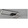 Image de Plafonnier LED PADELLA 25 W, 4 000 K, 3 000 lm, métal noir, dimensions : 7,5 x 63,5 x 63,5 cm, IP20, RL