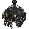 Image de Suspension LEAVY noir et or, 1xE27x28W, métal, dimensions : 58x38x38 cm, IP20, RL