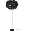 Image de Lampadaire LEAVY avec abat-jour noir or