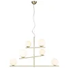 Image de Lustre PURE or et blanc 6xE14x28W en verre, dimensions : 150x115x80 cm, IP20, Trio