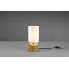 Image de Lampe de table WOODY marron et blanche, 1xE14x40W, tissu, dimensions : 30x12x12 cm, IP20, RL