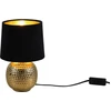 Image de Lampe de table SOPHIA dorée-noire-dorée, 1xE14x40W, tissu, dimensions : 26x16x16 cm, IP20, RL