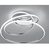 Image de Plafonnier LED BOLOGNA 36 W, 4000 K, 5100 lm, métal chromé et blanc, dimensions : 28 x 50 x 50 cm, IP20, RL