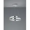 Image de Suspension LED PARMA blanc argenté 37 W, blanc neutre 4500 lm, métal, dimensions : 150 x 50 x 50 cm, IP20, RL