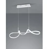 Image de Suspension LED PERUGIA métal blanc 3 niveaux d'intensité 81x46cm