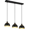 Image de Lustre PUNCH noir et doré, 3xE27x40W, métal, dimensions : 150x68x18 cm, IP20, RL