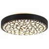 Image de Plafonnier LED rond CHIZU noir 22 W, nuances de blanc, 2500 lm, plastique, dimensions : 9 x 40,5 x 40,5 cm, IP20, RL