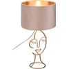Image de Lampe de table MARY, dorée et beige, 1xE27x60W, tissu, dimensions : 45,5 x 24 x 24 cm, IP20, RL