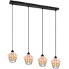 Image de Suspension BORKA, 4 flammes