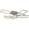 Image de Plafonnier LED CORSO 36 W, de 2 700 à 6 000 K, 4 600 lm, métal aux reflets argentés, dimensions : 10 x 66 x 60 cm, IP20, RL