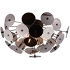 Image de Plafonnier DISCALGO chromé noir 3xE14x40W en verre, dimensions : 30x54x54 cm, IP20 Trio