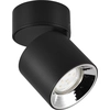 Image de Spot Guayana noir 1xGU10x10W en métal, dimensions : 12 x 8,7 x 8,7 cm, IP20, Trio