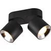 Image de Spot Guayana noir 2xGU10x10W en métal, dimensions : 12x18x8,7 cm, IP20, Trio