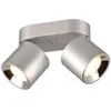 Image de Spot de plafond double pendentif argenté mobile 2xGU10 10W Guayana Trio