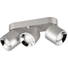 Image de Spot de plafond triple pendentif argenté mobile 3xGU10 10W Guayana Trio