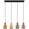 Image de Suspension AGUDO 87cm multicolore 4 flammes