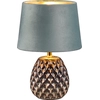 Image de Lampe de table Abat-jour en velours Vert