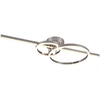 Image de Plafonnier LED MONTILLA 54 W, de 2 700 à 6 000 K, 6 300 lm, métal, nuances d'argent, dimensions : 12 x 100 x 40 cm, IP20, Trio